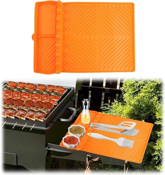 Tavolo di silicone per barbecue - Impermeabile - Riciclabile - Accessori per barbecue - 405 x 295 cm