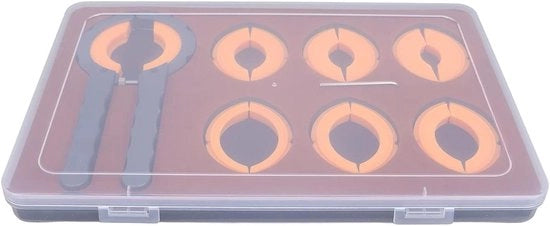 Strumento di rimozione del vetro - Tangente Ander modello - Per negozio di orologi - Professionale con scatola di conservazione in plastica.