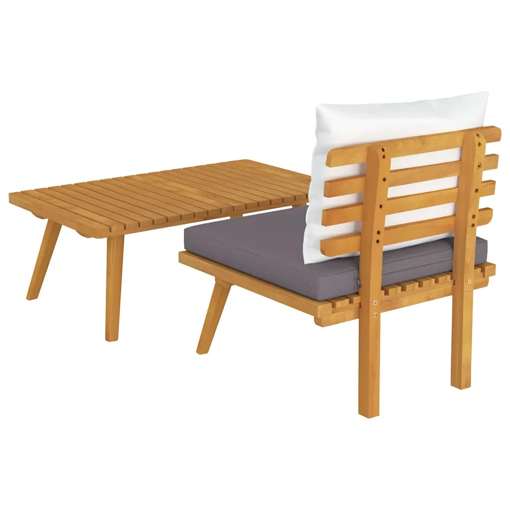 Salotto da Giardino-Set Divani da Giardino 2 pz con Cuscini in Massello di Acacia 421518