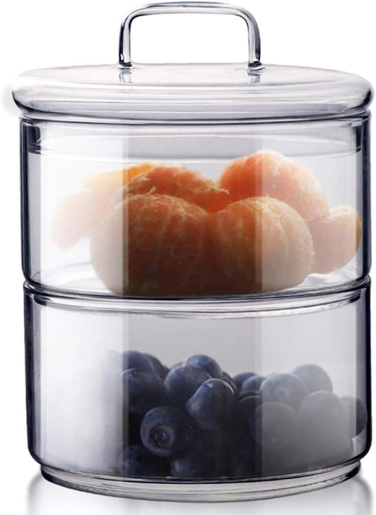 Set di Dessert in Vetro - Ideale per Feste - 2 Pezzi - Intransparente - Vetro - 300ml