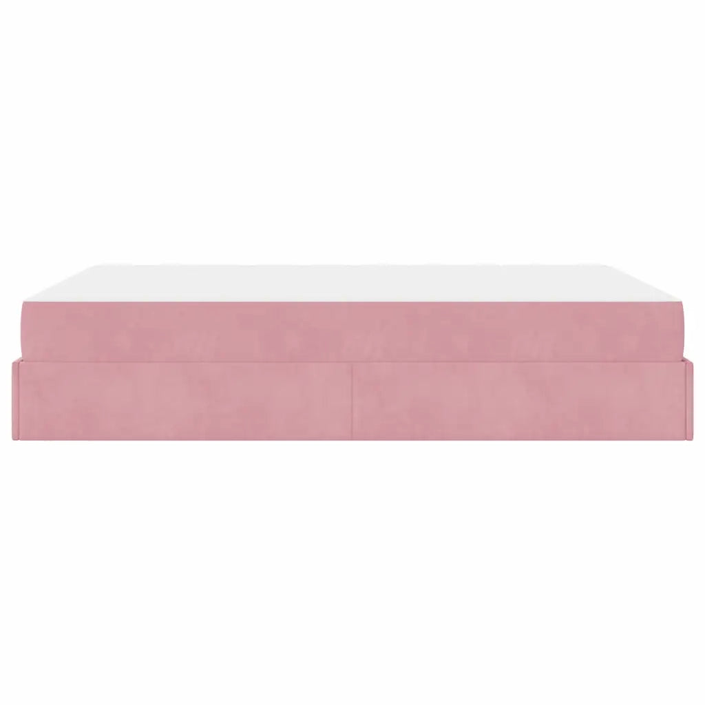 vidaXL Struttura del letto Rosa 160 x 200 cm Velluto