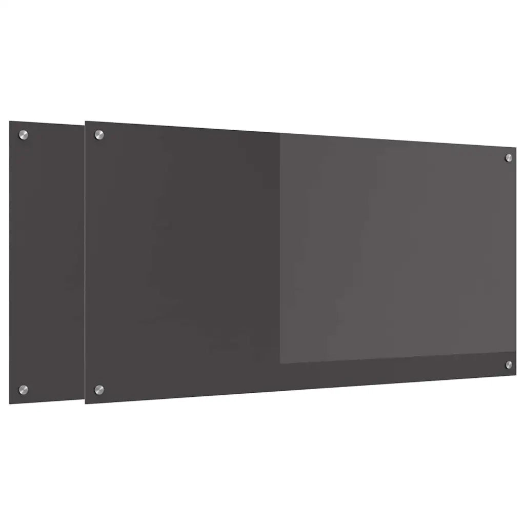 Schienale da cucina 2 pcs Grigio scuro 120 x 60 cm 3415511