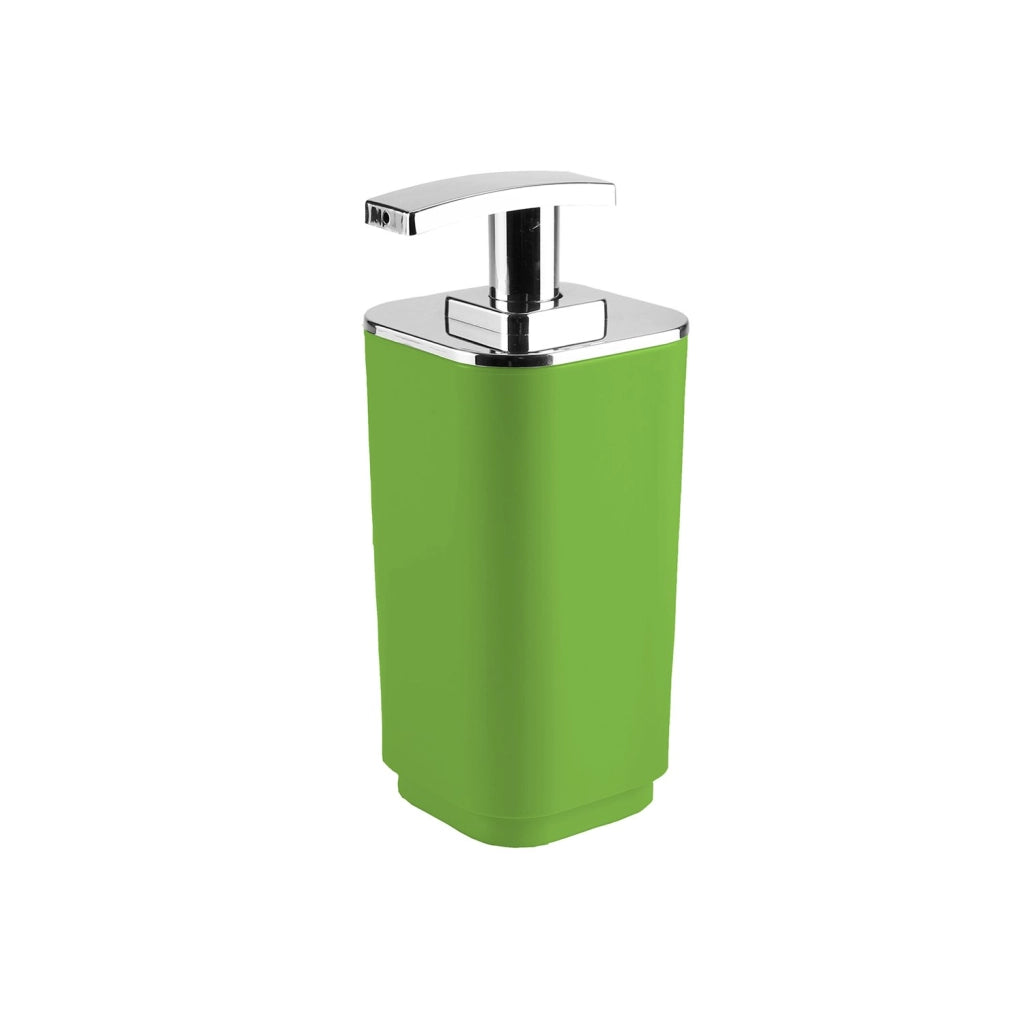Set completo 4 pezzi d'appoggio in plastica riciclata SE99 serie Gedy SEVENTY Verde Pistacchio