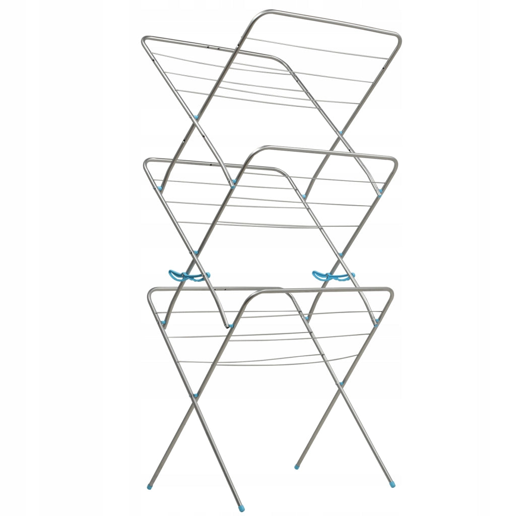 Stendibiancheria verticale da balcone KADAX, 15 m, per biancheria intima, 3 livelli