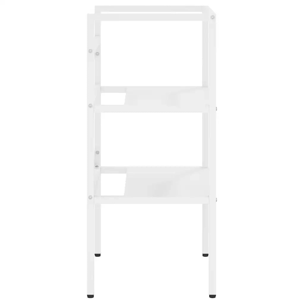 Struttura per Lavabo da Bagno-Supporti per Lavandino Bianca 40x38x83 cm in Ferro 461668
