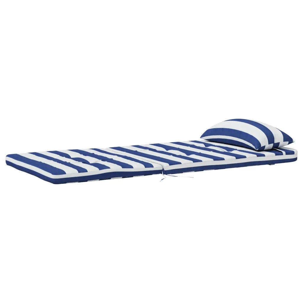 Cuscini Sedia Adirondack 2pz Strisce Bianche Blu Tessuto Oxford 361845