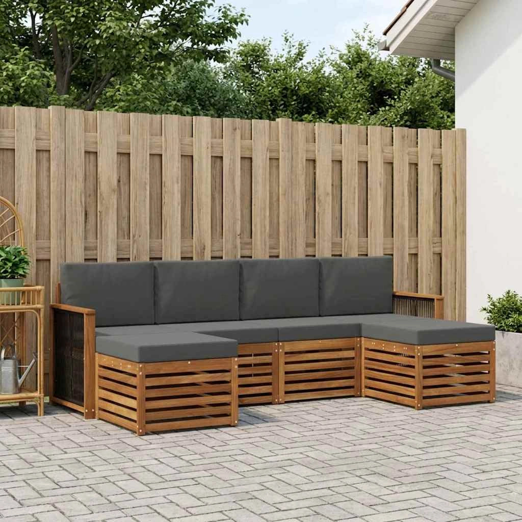 Set di divani da esterno 5 pz 3384683