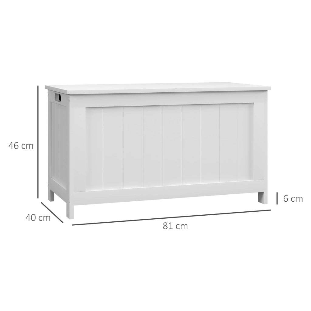 Cassettiera per giocattoli ¨C zephmum ¨C MDF, 81x40x46 cm, bianco
