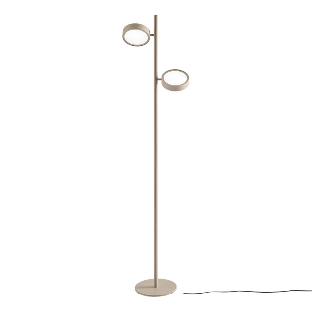 Lampada da Terra GPIT20 - Piantana LED 36W 2345lm 3000K Orientabile in Alluminio Tortora - Gealuce