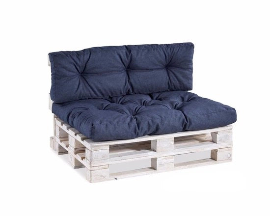 Pallet cuscini riempiti di schiuma di poliuretano - Pallet banco - Cuscini da giardino - Sfondo di pavimento 120x50 - Resistente alle intemperie - Equilibrio perfetto tra rigidezza e leggerezza - Cuscini da giardino