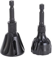 Raspatore a Burr - 2 Pezzi - Attrezzatura di Precisione - Acciaio di Tungsteno Duro - Manico a 6 Siti 1/4 Pollici - Adatto per Diversi Materiali - Raspatore per Burrs