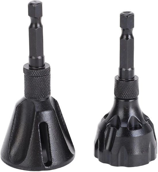 Raspatore a Burr - 2 Pezzi - Attrezzatura di Precisione - Acciaio di Tungsteno Duro - Manico a 6 Siti 1/4 Pollici - Adatto per Diversi Materiali - Raspatore per Burrs