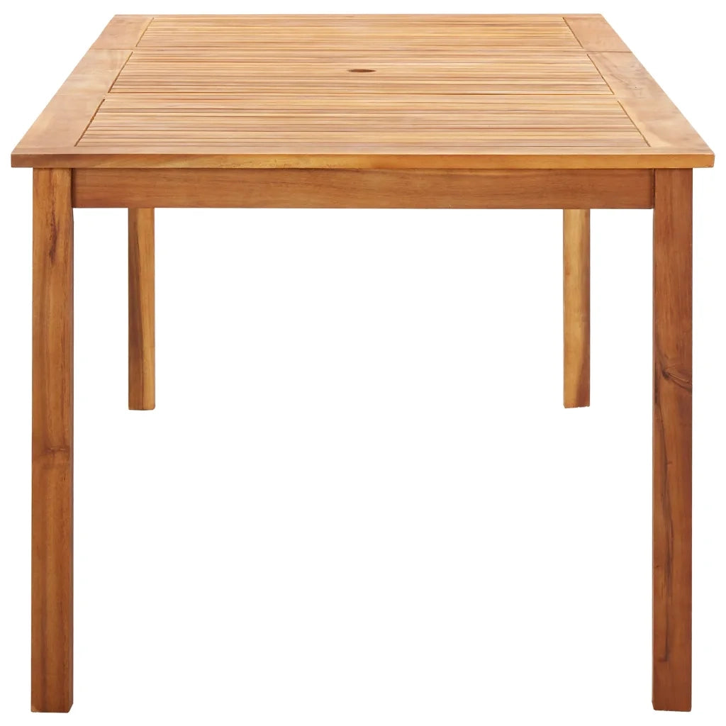 Set Pranzo da Giardino 9 pz Polyrattan e Legno d'Acacia Grigio 46002