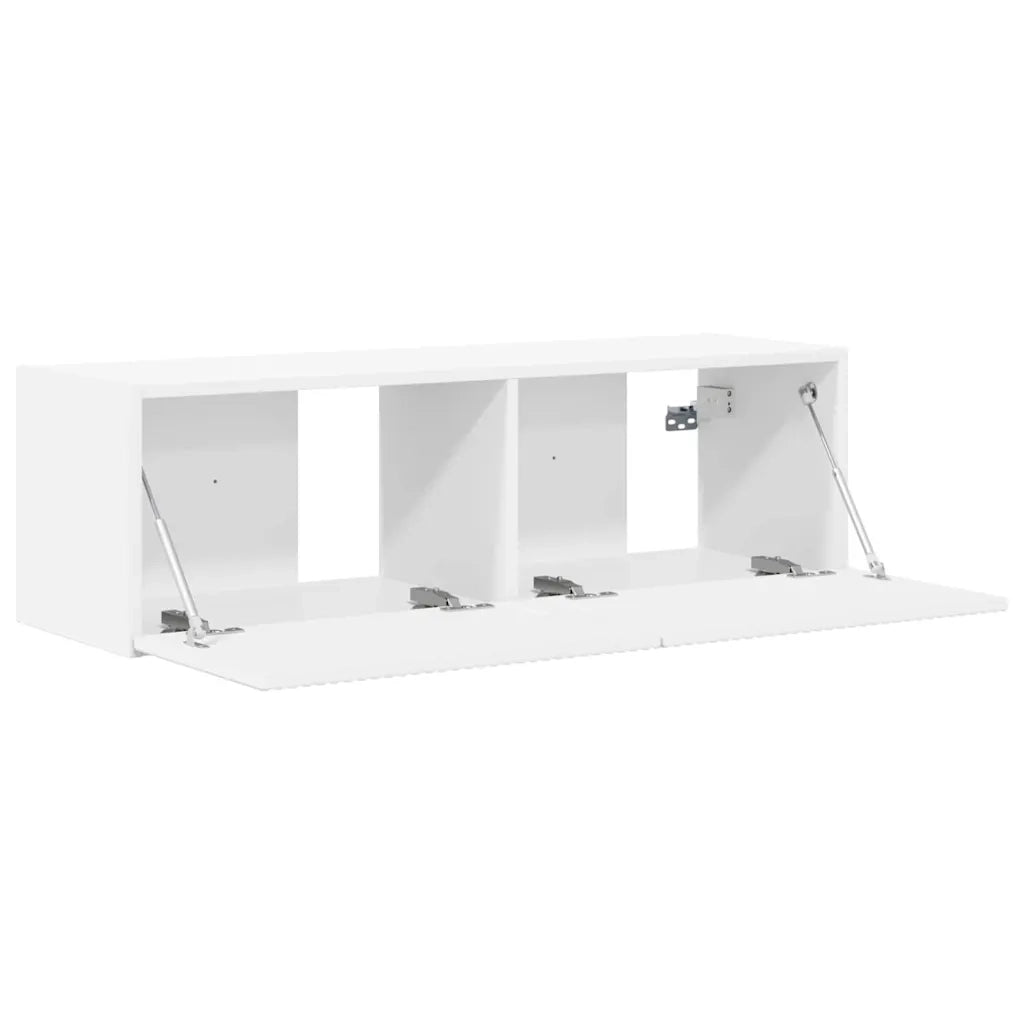 Mobile TV da parete Bianco 98 x 31 x 29,5 cm Legno multistrato 892229