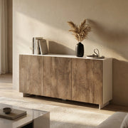 Madia Moderna 3 ante in Legno Composito cm 150x40x76 - ABEL