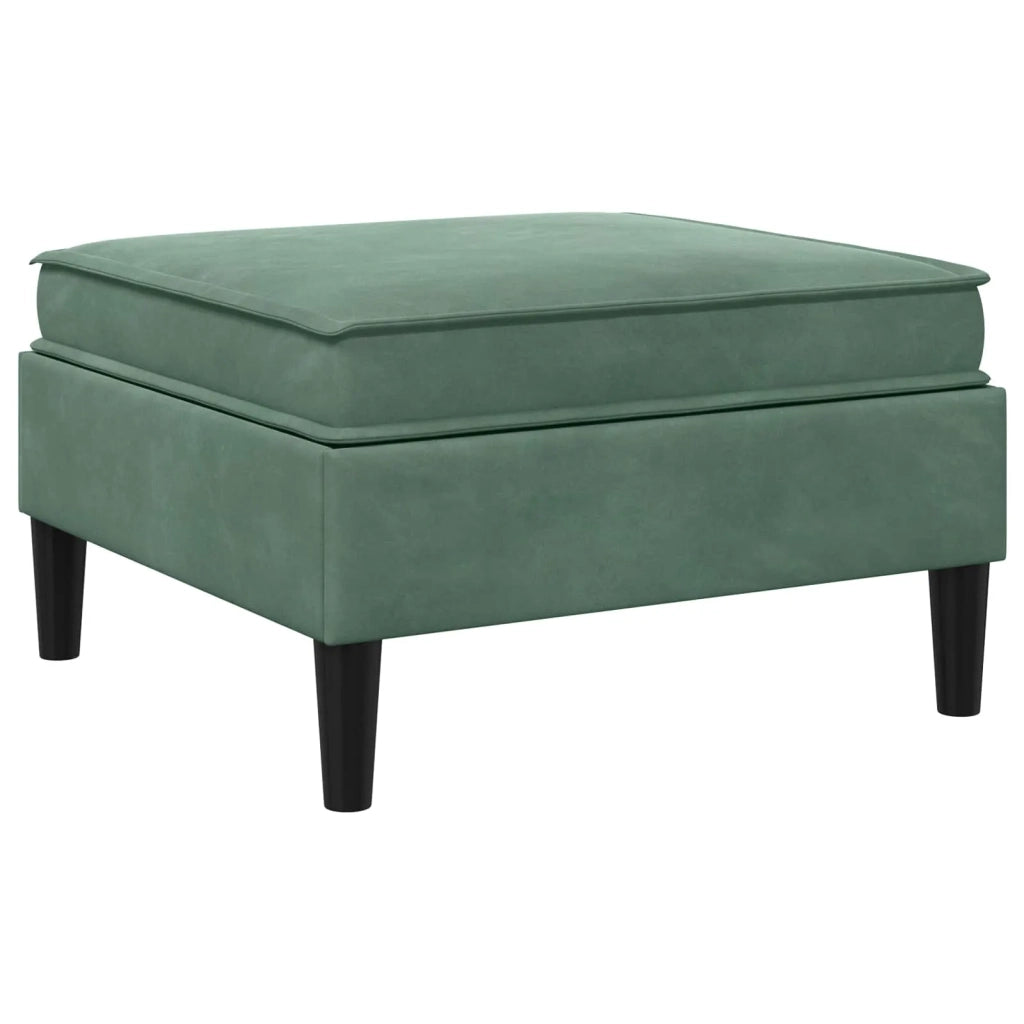 Pouf con Storage Verde Mare Velluto 42027142