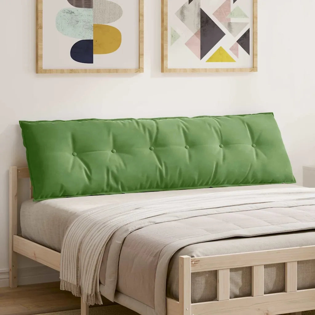 Cuscino per Schiena Verde chiaro 180 x 50 cm Tessuto in Cords