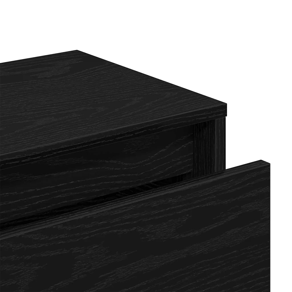 Set mobili da ingresso 4 pcs Rovere Nero Legno multistrato 862107