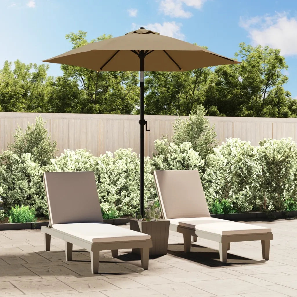 Ombrellone-Ombrello da Balcone Grigio Talpa 200x224 cm in Alluminio