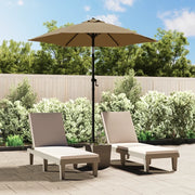 Ombrellone-Ombrello da Balcone Grigio Talpa 200x224 cm in Alluminio