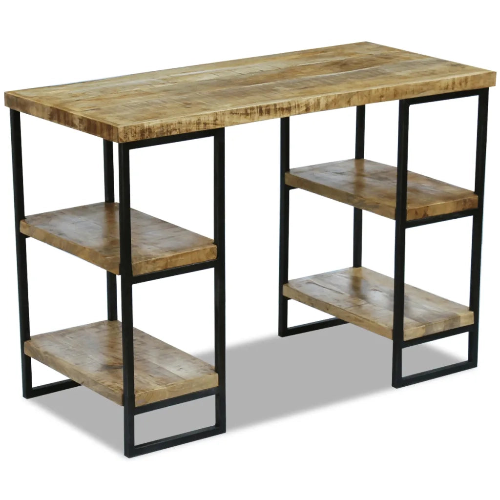 Scrivania da Ufficio in Legno di Mango 110x50x76 cm 243333