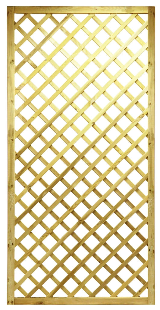 Grigliato Frangivista in Legno 60x180 cm Maglia 6,5x6,5 cm Taini Alice