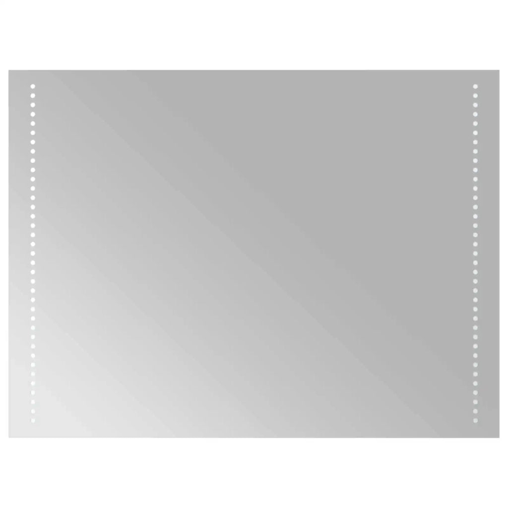 Specchio da bagno LED Trasparente 60 x 80 cm vetro temperato 42045780