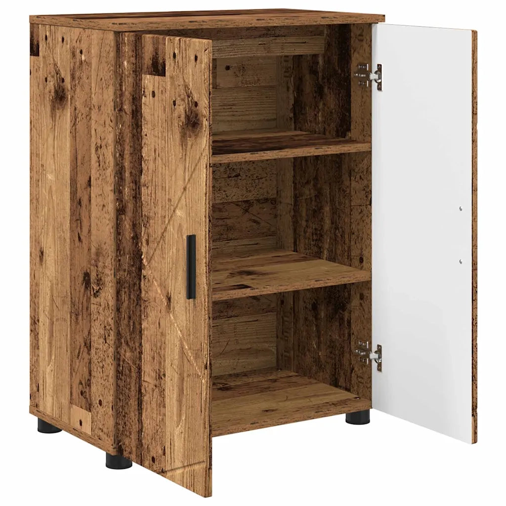 Mobile da Bagno con archiviazione Legno vecchio 60 x 35 x 80 cm 883312