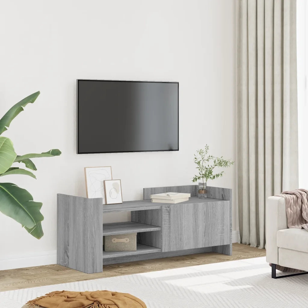 Mobile TV-Credenza TV-Console TV Grigio Sonoma 100x35x40 cm in Legno Multistrato 345779