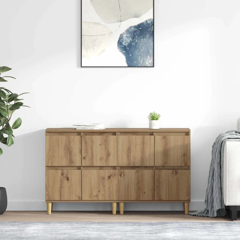 Sideboards 2 pcs Rovere artigianale 60 x 35 x 70 cm 3415587
