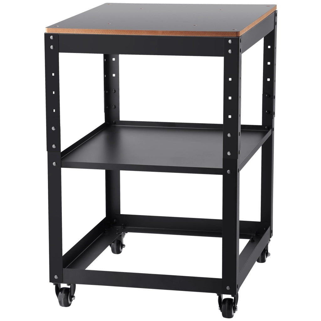 Supporto per Pialla a Filo e Spessore LCWB90 in Acciaio e MDF Carico Max 45kg 4 Ruote Regolabile per Officina e Fai da Te