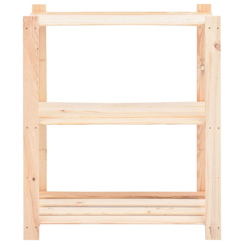 Scaffali portaoggetti a 3 livelli 10 pezzi 80 x 38 x 90 cm pino 150 kg beige 02_0045722