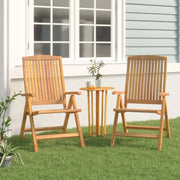 Sedie da Giardino Reclinabili 2 pz in Legno Massello di Teakcod mxl 97089
