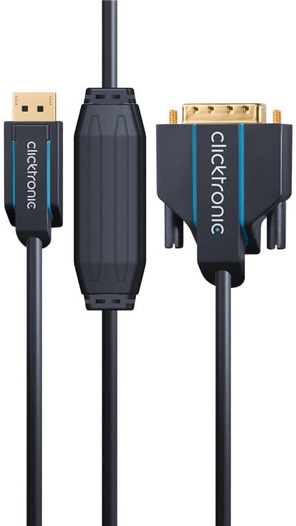 Cavo Monitor DisplayPort Maschio a DVI-D Maschio 3 m Blu