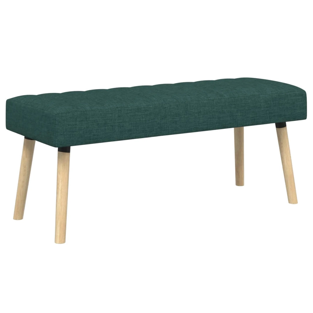 Panchina trapuntata a canale Verde Scuro 110 x 40 x 46 cm 42038492