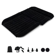 Letto da viaggio spesso rivestimento a doppio lato e borsa da trasporto, Materasso gonfiabile SUV per campeggio Nero-Accessori per veicoli