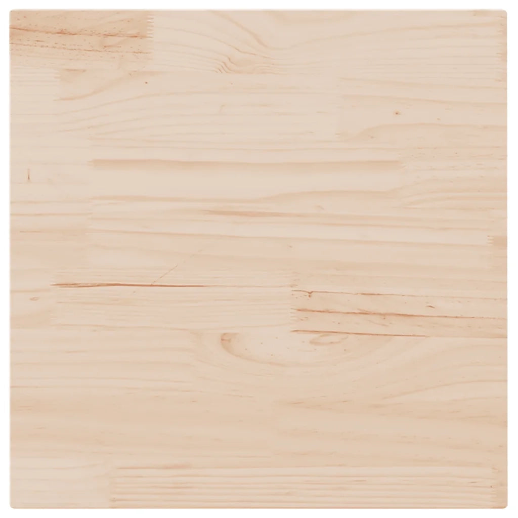 Piano del Tavolo | Superficie Tavolo | Piano Scrivania 80x80x2,5 cm in legno massello di pino quadrato