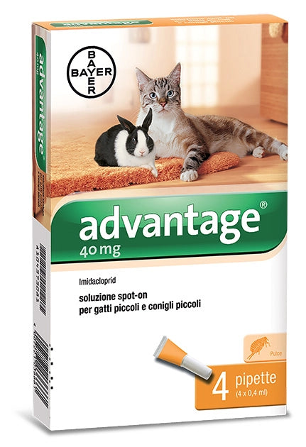 BAYER ADVANTAGE SPOT ON 40 GATTI FINO A 4 KG- BAYER- 1,0 pz