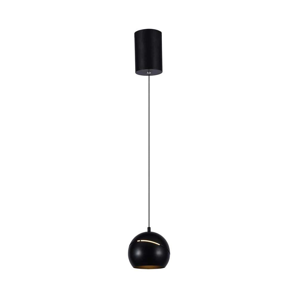 Lampada a sospensione LED 3000K 8,5W nera V-TAC VT-7797