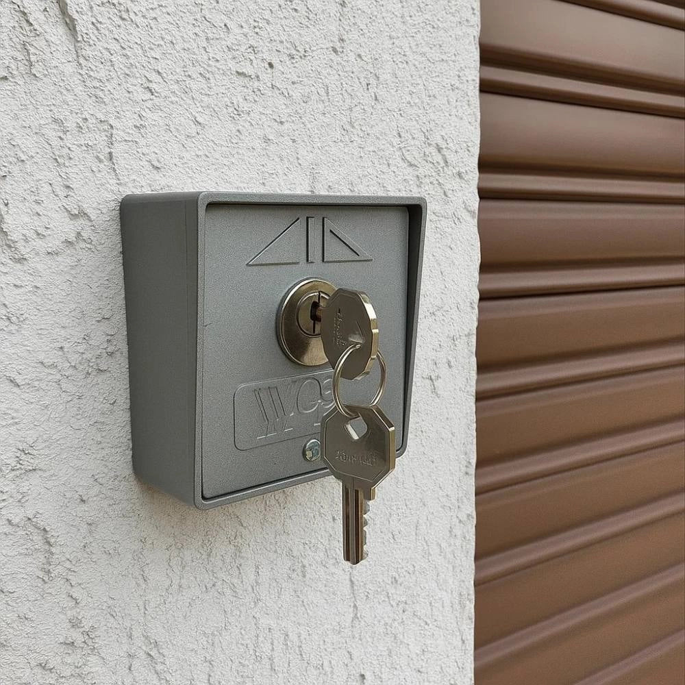 Vds 198/2 selettore da parete con chiave in alluminio alta sicurezza grigio
