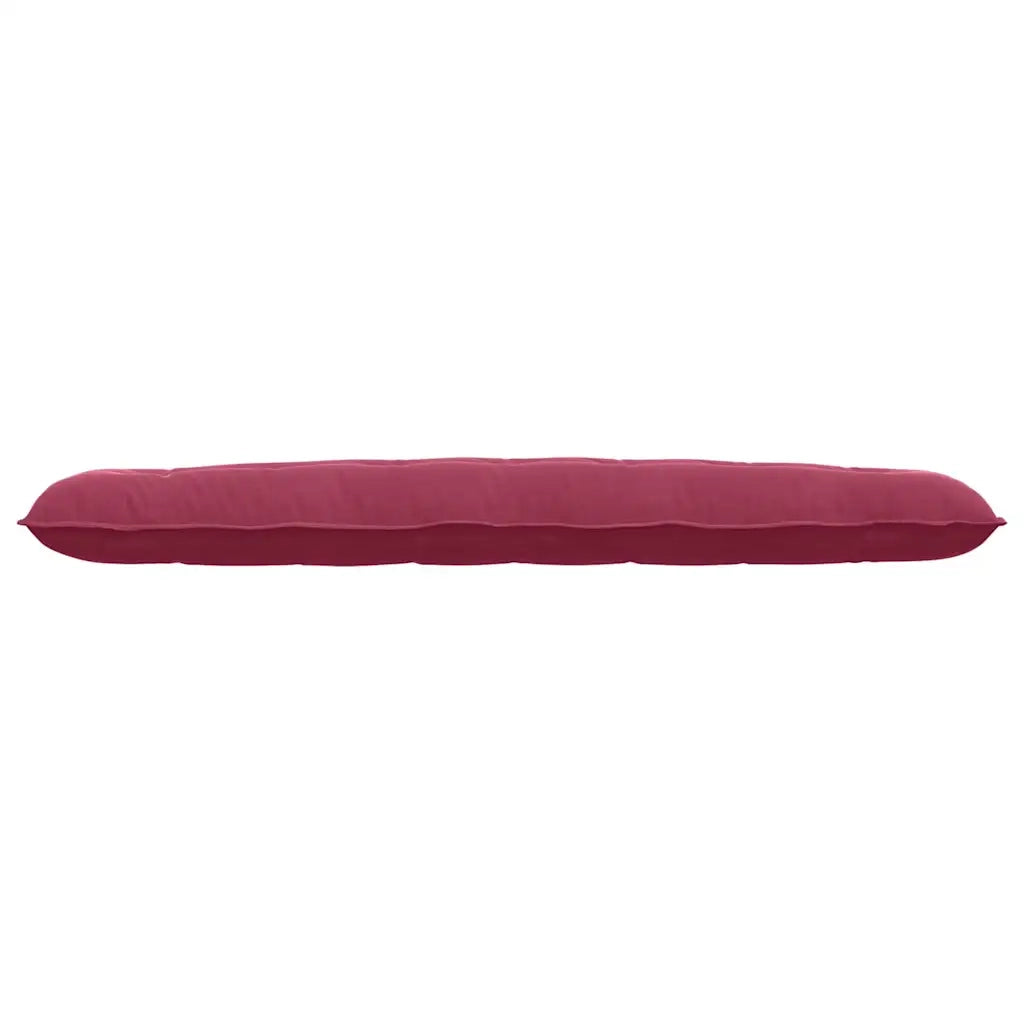 Cuscino per Schiena Rosso Vino 200 x 50 cm Tessuto in Cords