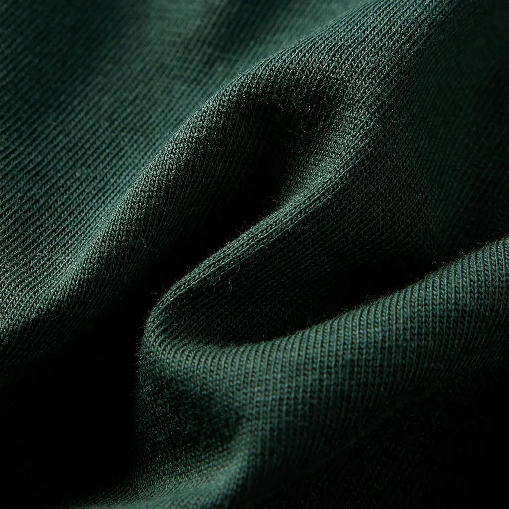 Maglietta da Bambino a Maniche Lunghe Verde Scuro 92 12839