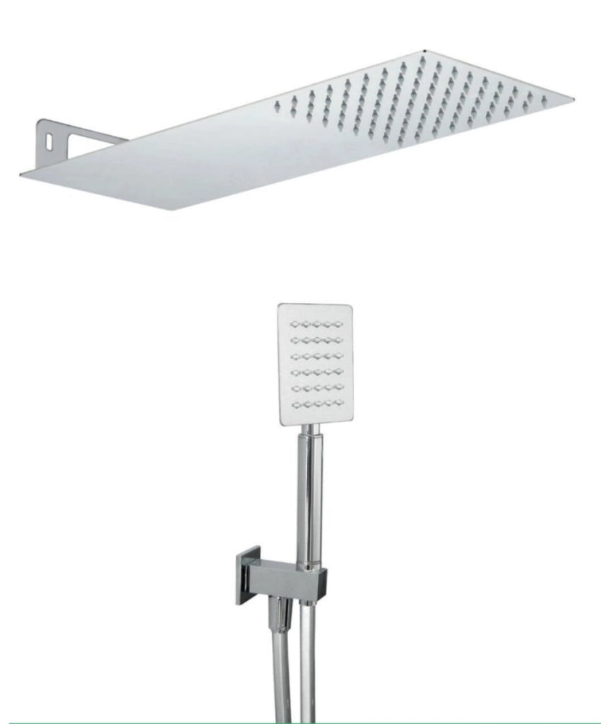 Set doccia quadrato moderno completo