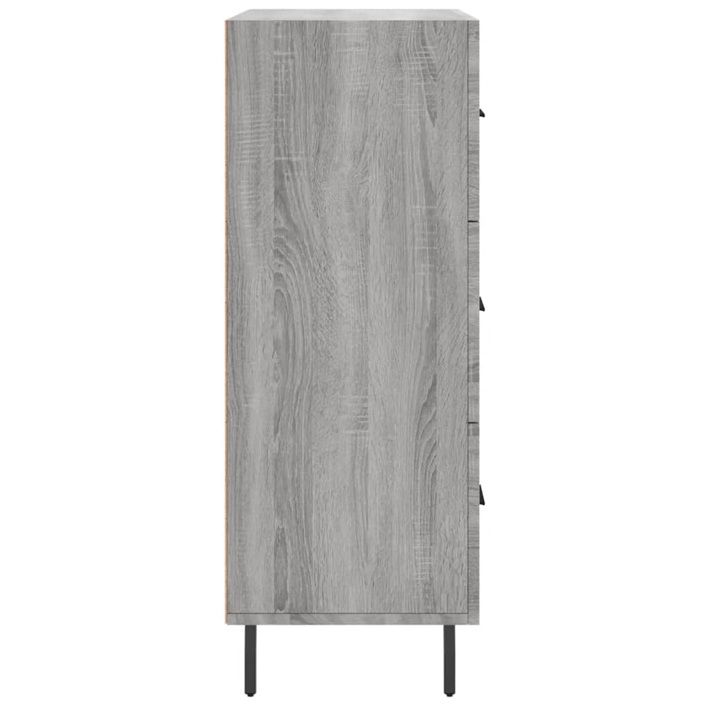 Buffet credenza cassettiera armadio mobile contenitore organizer cucina soggiorno Sonoma 69,5 x 34 x 90 cm legno ingegnerizzato grigio 02_0036477