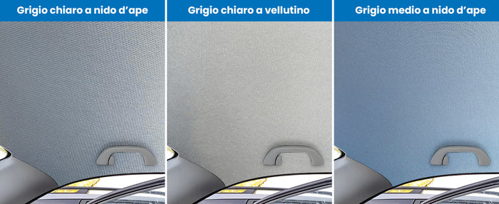 Kit Riparazione Tessuto Cielo Auto - Vellutino Grigio Chiaro Con 3 Colle a Pennello - Misura 1,50 x 5 m - Adatto anche per Pannelli Portiere e Pantoni