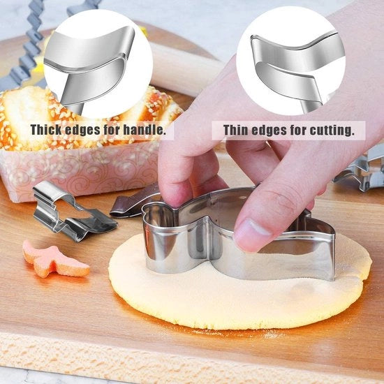 Set di forme per biscotti – Ustioni per biscotti – Set di forme per biscotti in stile cookie