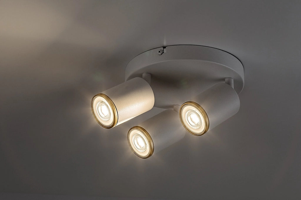 Lampada da soffitto Nolie 3xGU10 bianca metallo Rabalux