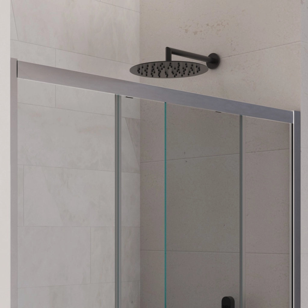 Box doccia due lati h190 anta scorrevole trasparente 6mm agatina, misura 80x140