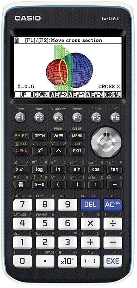Calcolatrice scientifica fx series natural v.p.a.m. certificata black e white fx cg50 w eh - FX-CG50-W-EH
