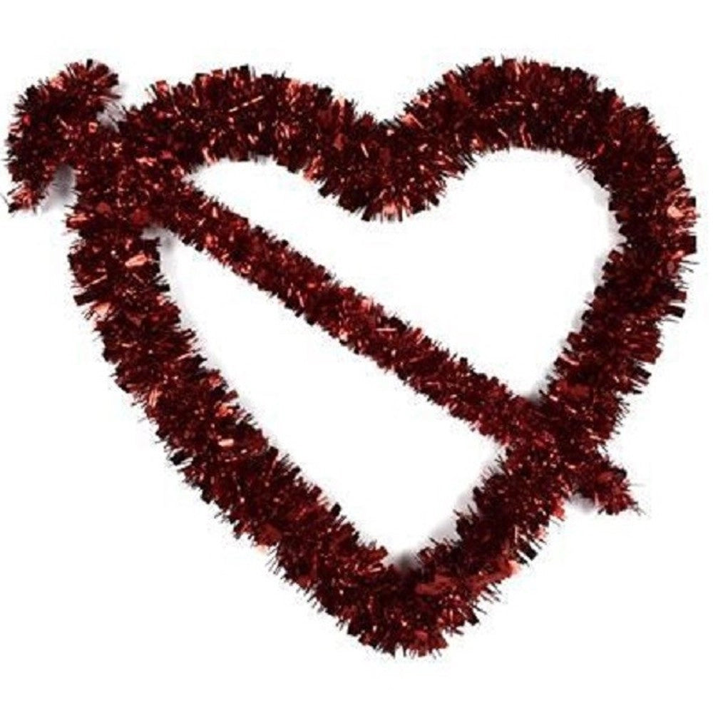 Trade Shop - Cuore Rosso Con Freccia Di Ghirlanda Decorazione San Valentino 38 X 34 X 3 Cm -